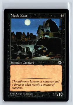 MUCK RATS â€“ MTG Magic the Gathering Card â€“ Portal â€“ Common - Image 1