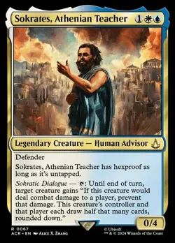 x1 Sokrates, Athenian Teacher - Foil R MTG Universes Beyond: Assassin's Creed M/ - Image 1