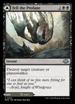 Fell the Profane // Fell Mire- Modern Horizons 3  Regular MTG-NM - Image 2