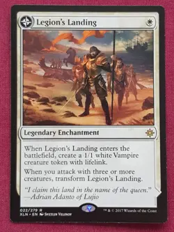 Magic The Gathering IXALAN LEGION'S LANDING ADANTO THE FIRST FORT white card MTG - Image 3