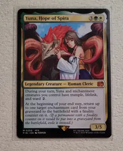 Yuna, Hope of Spira Normal - FIN 0517 NM - MTG Magic Mythic - Image 2