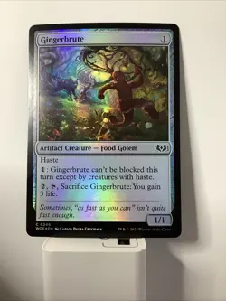 MTG WOE: Gingerbrute (Artifact Creature) Common Wilds of Eldraine 246 Foil - Image 1