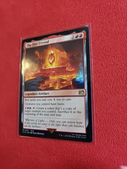 The Fire Crystal Final Fantasy Regular FIN 135 Rare Legendary Artifact MTG - Image 7
