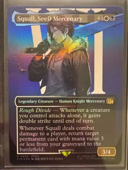 MTG: Squall, SeeD Mercenary (Borderless 402) (FOIL) - NM - FINAL FANTASY - Image 3