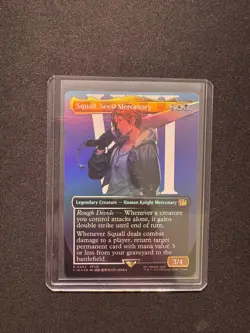 MTG: Squall, SeeD Mercenary (Borderless 402) (FOIL) - NM - FINAL FANTASY - Image 4