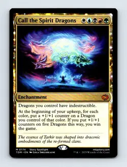 #174 2025 Tarkir: Dragonstorm TDM - Call the Spirit Dragons Mythic - Image 1
