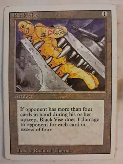 Black Vise 3rd Third Edition Revised MTG Magic English Played ARTIFACT BULK DEAL - Image 1