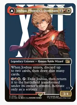 Joshua, Phoenix's Dominant (Borderless) Final Fantasy Foil - Image 2