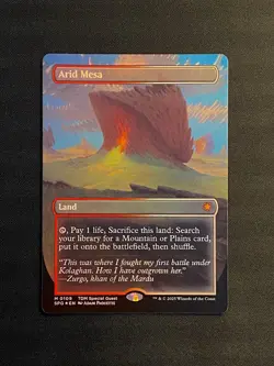 Arid Mesa Borderless Foil M 0109 Special Guest MTG SPG NM+ - Image 1
