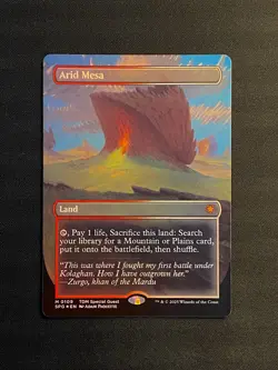 Arid Mesa Borderless Foil M 0109 Special Guest MTG SPG NM+ - Image 3