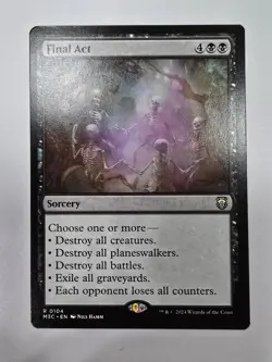 Final Act Commander: Modern Horizons 3 Regular Magic The Gathering Mtg  - Image 1