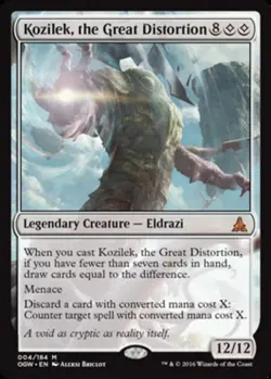 Kozilek, the Great Distortion - Oath of the Gatewatch #004/184 MTG Magic The Gat - Image 1