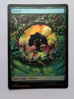 MTG Forest (TDR) Tarkir: Dragonstorm Foil Land 0291 - Image 3