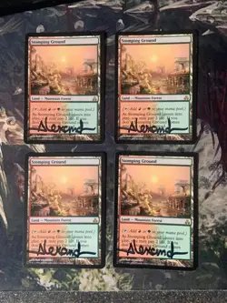 Stomping Ground Guildpact Regular Playset Signed Magic: the Gathering - Image 1