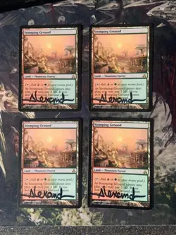 Stomping Ground Guildpact Regular Playset Signed Magic: the Gathering - Image 3