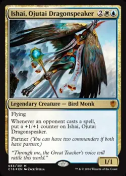 [1x] Ishai, Ojutai Dragonspeaker - Foil Slight Play, English Commander 2016 MTG - Image 1