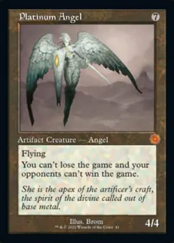 Platinum Angel - Retro Frame NM, English MTG The Brother's War Set - Image 2