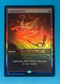 Mtg Secret Lair #85 Lightning Bolt Foil - Image 1