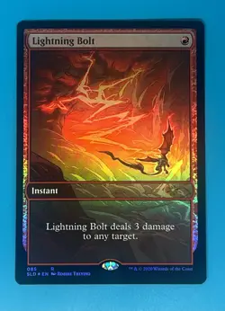 Mtg Secret Lair #85 Lightning Bolt Foil - Image 3