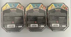 2021 Pokemon TCG Eevee Evolutions Tins (Set of 3) - Vaporeon, Jolteon, Flareon - Image 2
