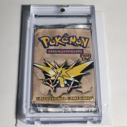 1999 Wizards of the Coast Pokémon Fossil Pack 11 Cards Zapdos Sealed Unopened - Image 4
