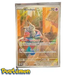 SEALED Pokemon Mimikyu SVP 075 Paldean Fates Full Art Holo Black Star Promo NM - Image 1