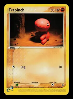 Trapinch 78/97 - LP - Dragon, EX Pokemon - Image 1