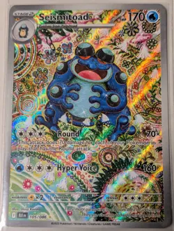 Seismitoad 105/086 NM | SV: Black Bolt ENG | Pokemon TCG Illustration Rare - Image 3
