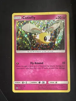 Cutiefly 10/12 Holo Rare McDonald's 2017 Promo Pokemon TCG LP - Image 1