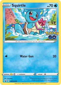 LP Pokemon Squirtle - SWSH233 - SWSH Black Star Promos Lightly Played SWSH Black - Image 2