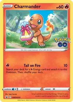 LP Pokemon Charmander - SWSH232 - SWSH Black Star Promos Lightly Played SWSH Bla - Image 1