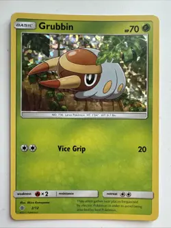 Grubbin - 2/12 - Pokemon McDonald's Promo 2017 - Holo - LP - Image 3