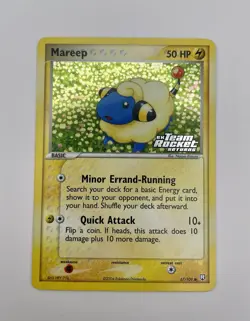 Mareep - NM - 2004 Pokemon EX Team Rocket Returns - Reverse Holo - #67 - Image 4