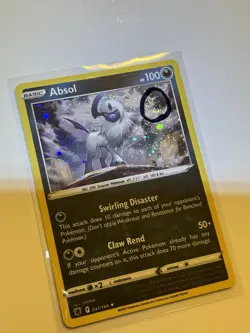 SWIRL Pokémon Absol 097/189 Astral Radiance UK exclusive variant Cosmos Holo AP - Image 5