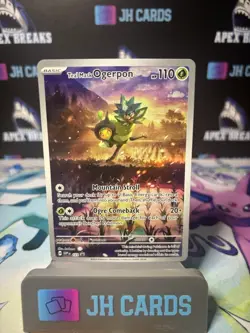 Teal Mask Ogerpon 123 Pokemon TCG: Twilight Masquerade Black Star Promo - Image 1