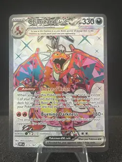 Charizard EX 215/197 Obsidian Flames Special Rare Full Art Pokemon TCG - Image 5