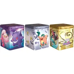 ONE! 1x Pokemon TCG Stacking Tin 2024 1 new Random Type of Psychic Steel Dragon - Image 1