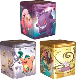 ONE! 1x Pokemon TCG Stacking Tin 2024 1 new Random Type of Psychic Steel Dragon - Image 6