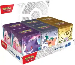 ONE! 1x Pokemon TCG Stacking Tin 2024 1 new Random Type of Psychic Steel Dragon - Image 8
