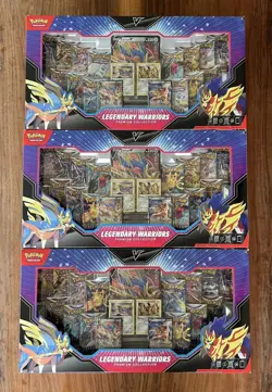 Pokemon TCG Sword & Shield Legendary Warriors Premium Collection NEW (Lot of 3) - Image 1