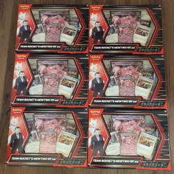 Lot of 6 - Pokémon TCG Team Rocket's Mewtwo Ex Box - Brand New Factory Sealed - Image 1