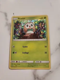 Pokémon TCG Rowlet McDonalds Promos 1/12 Holo Promo LP - Image 1