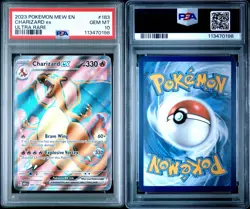 2023 POKEMON MEW EN-151 ULTRA RARE #183 CHARIZARD EX PSA 10 - Image 3