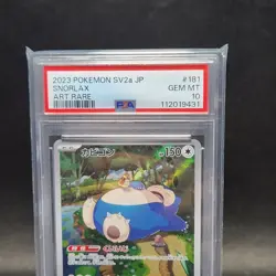 PSA 10 Snorlax AR 181/165 SV2a Pokemon Card 151 Pokemon Card Japanese 2023 - Image 5