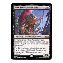 Lord Skitter, Sewer King #0097 RARE Regular MTG 2023 Wilds of Eldraine - Image 1