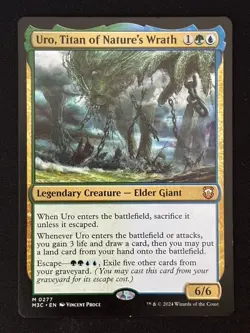 1x MTG Uro, Titan of Nature's Wrath - Commander: Modern Horizons 3 (M3C) #277 - Image 1