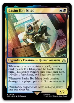 Basim Ibn Ishaq #49 (Foil) (NM) Assassin's Creed ACR Magic MTG - Image 1