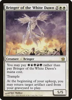 2004 Bringer of the White Dawn Fifth Dawn MTG Magic the Gathering Rare LP - Image 1
