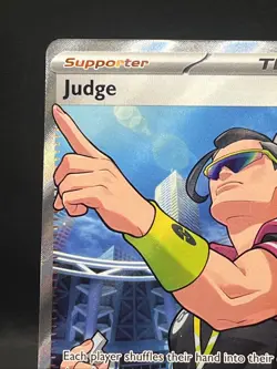 Judge 222/182 PokÃ©mon TCG Destined Rivals Full Art Secret Rare Card NM Condition - Image 3