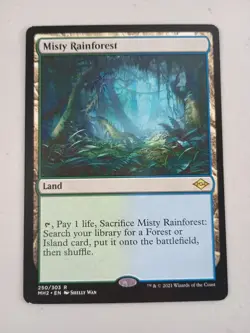 Magic The Gathering Misty Rainforest Modern Horizons 2 Regular MTG NM - Image 1